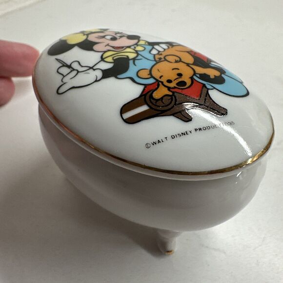 Minnie Mouse Trinket Box Jewelry Box Vintage Gift Collectible - Picture 12 of 16